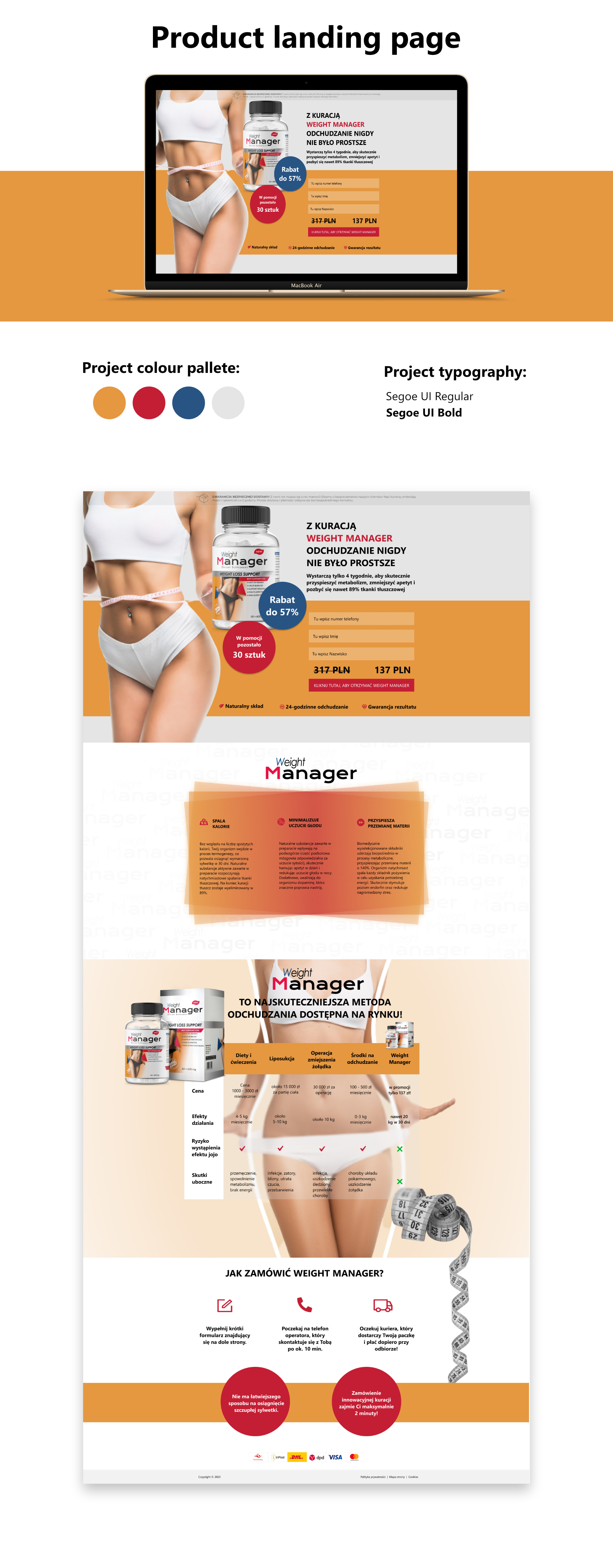 Product Landing Page design graphic design ui web design