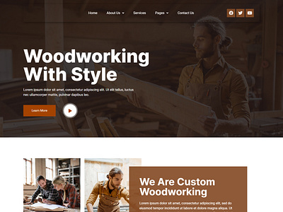 Carpenter & Craftsman WordPress Website agency website branding design elementor expert elementor landing elementor pro elementor website make website responsive website ui ux design web app web designer web developer website website designer wordpress wordpress elementor wordpress landing wordpress website