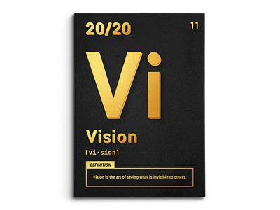 Periodic Vision Black & Gold branding canvas design graphic design illustration logo mock up mockup photoshop ui