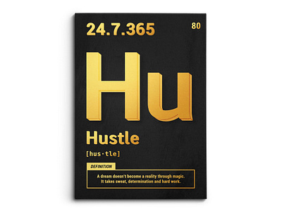 Periodic Hustle Black & Gold branding canvas design graphic design illustration logo mock up mockup photoshop ui