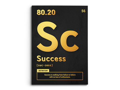 Periodic Success Black & Gold branding canvas design graphic design illustration logo mock up mockup photoshop ui