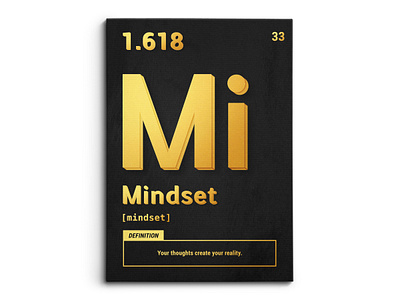 Periodic Mindset Black & Gold branding canvas design graphic design illustration logo mock up mockup photoshop ui