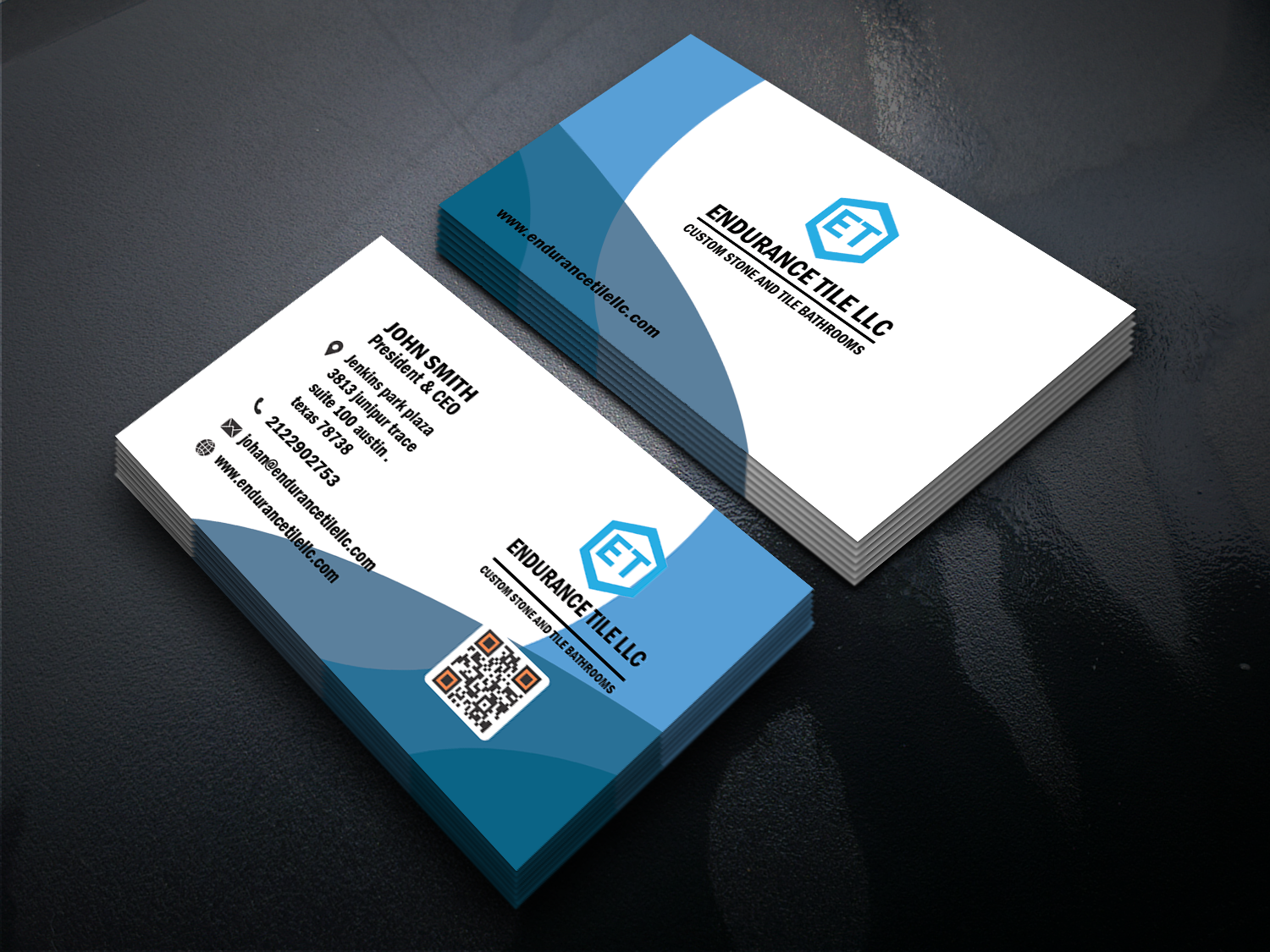 A Modern Professional Business Card Design | New | Blue by GraphiX Arts ...