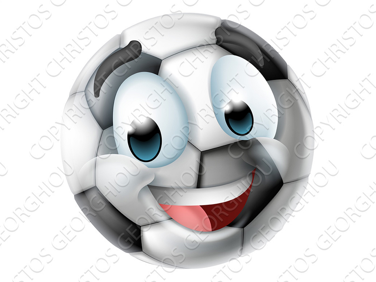 Soccer Ball Emoticon Face Emoji by Christos Georghiou on Dribbble