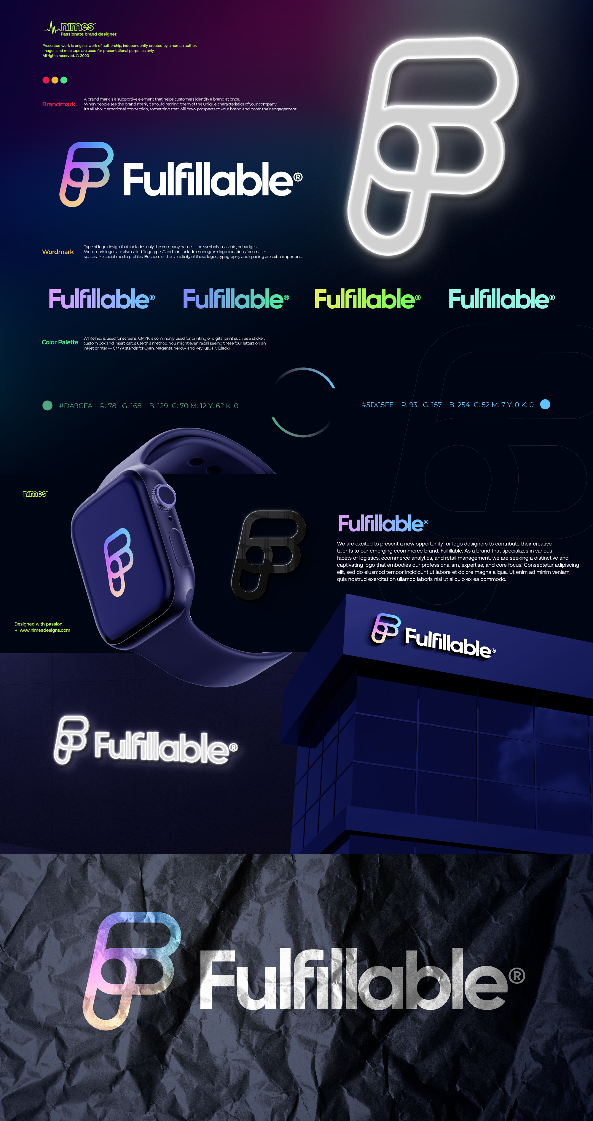 Fulfillable branding branding design gradient illustration logo logo design logodesign modern technology ui