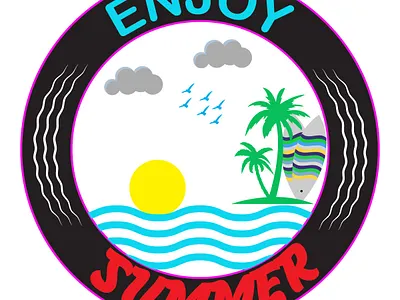 Enjoy Summer Typography T-shirt Design design graphic design graphics t shirt design grunge illustration t shirt t shirt design typography typography t shirt design