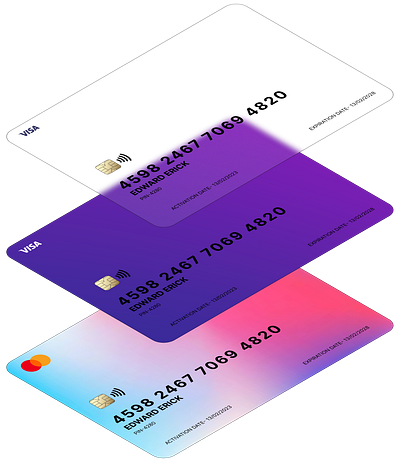 Credit card UI/UX design. 2d 3d 3d art abstract adobe adobe xd animation app branding design figma graphic design illustration logo motion graphics ui vector