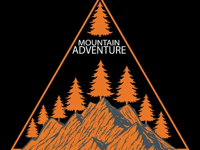 Mountain Adventure T-shirt Design design graphic design graphics t shirt design illustration t shirt t shirt design textile typography typography t shirt design