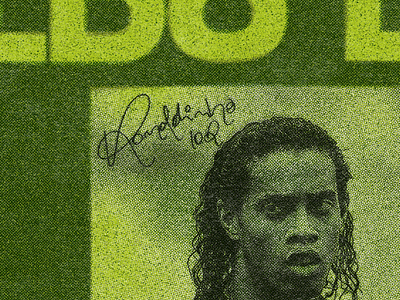 Poster ronaldinho x total 90 branding ronaldinho total90 trash