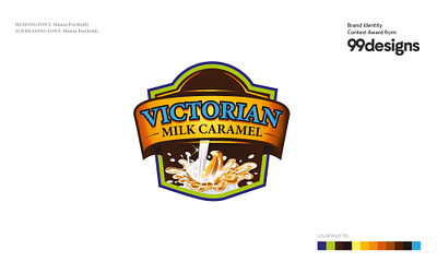 Brand Identity Design for Victorian Milk Caramel branding branidentity graphic design identity logo milk