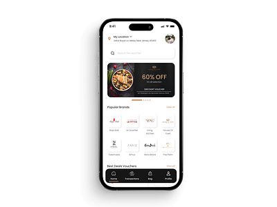 LuxBites - App vouchers for 5 star restaurants animation branding clean design dining food minimalism mobile neuphormism restaurant apps saas ui ux voucher
