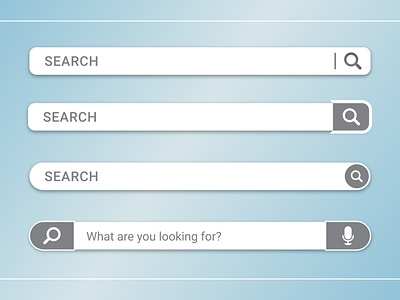 Search Box 3d app button click here creative cursor design digital gadget gradient graphic design icon illustrator interface screen search bar search box search engine set shape