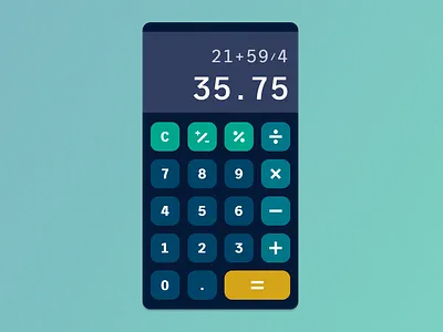 UI Design Challenge 004: Calculator 004 calculations calculator daily ui daily ui challenge design mobile ui ui design ux ux design