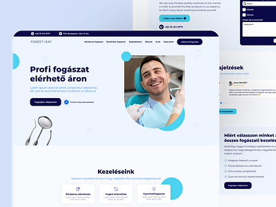 FR Dental webdesign dental dentist webdesign graphic designer hungarian hungary landing page ui ui design ux ux design webdesign