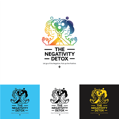 The Negativity Detox adobe adobe illustrator brand identity branding design illustration illustrator logo software ui