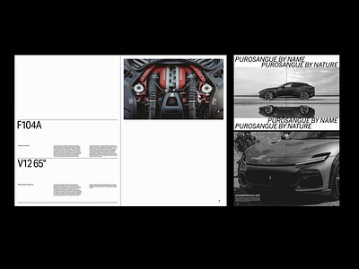 FERRARI MAG CONCEPT (EDITORIAL) automotive design editorial editorialdesign editorialgrid ferrari graphic design layout magazine print supercars typography