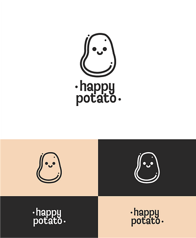 Happy Potato adobe adobe illustrator brand identity branding design illustration illustrator logo software ui