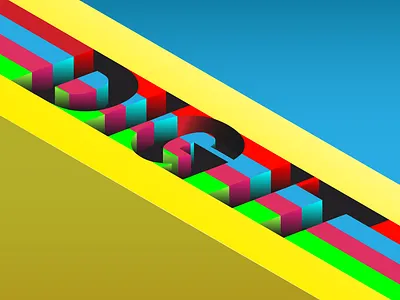 Dig It artwork color design illustration illustrator isometric typography