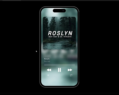 Dynamic Island Music player prototype animation branding design graphic design ui ux