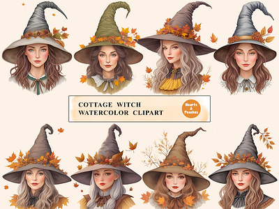 Free Cottage Witch Watercolor Clipart Bundle clipart cottage witch clipart cozy witch design digital art digital download fall witch free freebie halloween bundle halloween designs halloween sublimation illustration kitchen witch october crafts png watercolor witch witch cliparts witches