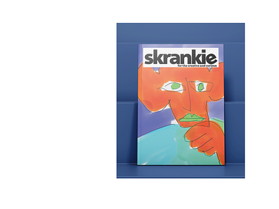 magazine cover - "skrankie" bright colors colourful design drawing editorial frankie graphic design illustration illustrator magazine magazine cover naive typography