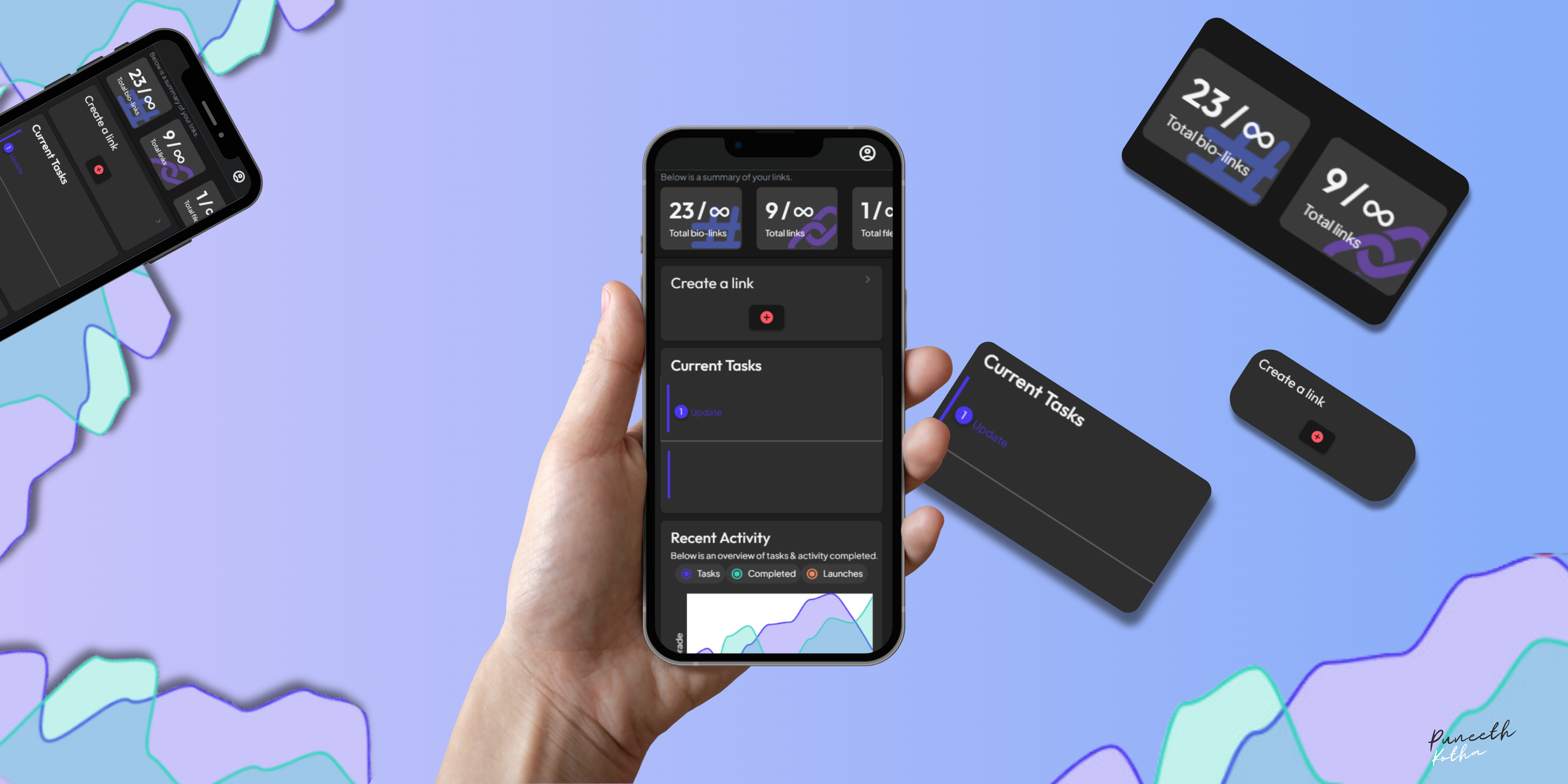 Dash Link app branding design graphic design ui