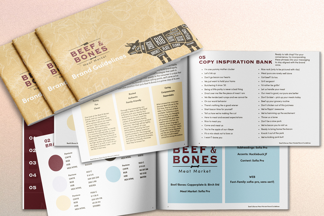Beef & Bones Meat Market by Monty Ortiz on Dribbble
