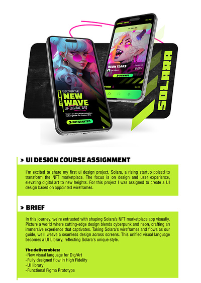 Solara: Neon Nexus - A Cyberpunk NFT Marketplace Design Journey case study cyberpunk digital figma graphic design neon nft nft marketplace product design ui ui design