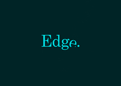 Edge | Typographical Poster font graphics illustration letters poster serif simple text typography word