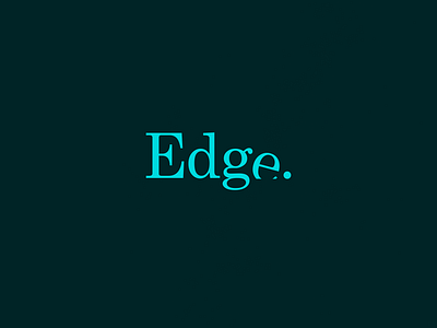 Edge | Typographical Poster font graphics illustration letters poster serif simple text typography word