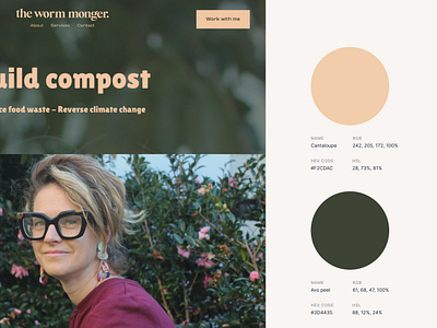Brand and website for The Worm Monger branding design ui ux website