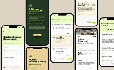 One garment at a time- sustainable clothes donation app concept app archetypes branding design new design ux research website wireframing