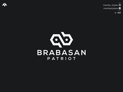 BRABASAN PATRIOT bp company logo bp logo branding design icon letter logo minimal pb logo
