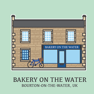 Bakery on the Water ‘mini build’ architecture historic building illustration