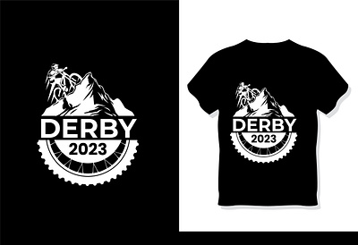 Derby 2023 Mountain T-Shirt Design mountain t shirt design