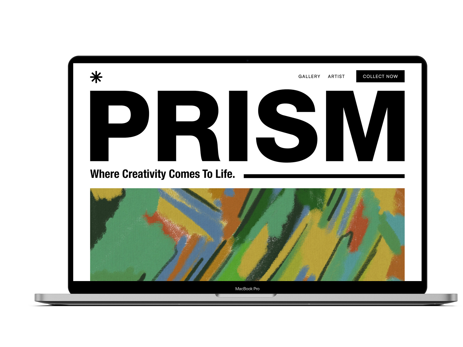 Prism Gallery Art site by Yudha Aditya on Dribbble