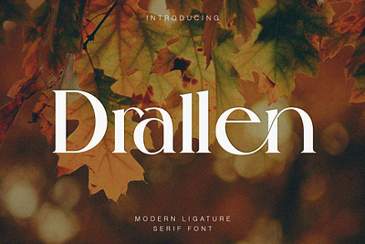 Drallen Modern Ligature Serif Font app branding design graphic design illustration logo typography ui ux vector