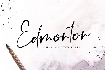 Edmonton | Handwritten Script Font app branding design graphic design illustration logo typography ui ux vector