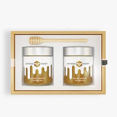 Honey Bottles with Label 3D Model and Package Design 3d 3d modeling adobe illustrator blender brand identity branding design graphic design illustration logo package package design product design rendering