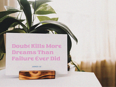 PCM Challenge | Doubt Kills More Dreams Than Failure Ever Did art artwork church design design challenge graphic design pcmchallenge prochurchmedia social media typography