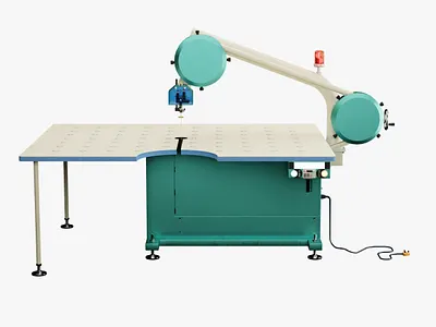 Band Knife Fabric Cutting Machine 3D Model 3d modeling animation blender industrial design product design