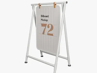 Sidewalk or Street Billboard for Advertising 3D Modeling 3d 3d modeling blender product design