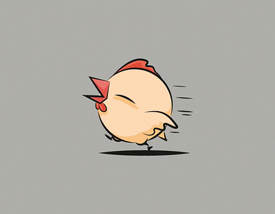 Animation Cute motion chick gifloop