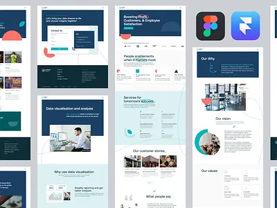 Omnia-analytics | Figma + Framer b2b website data analytics figma figma to framer framer home page landing page power bi responsive website website design
