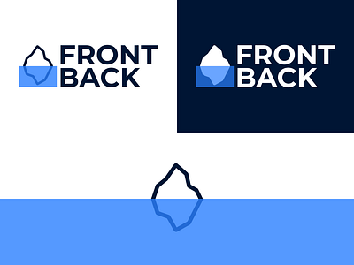 Logotipo Frontback design frontend landing design logo logodesign logos logotipo logotype ui