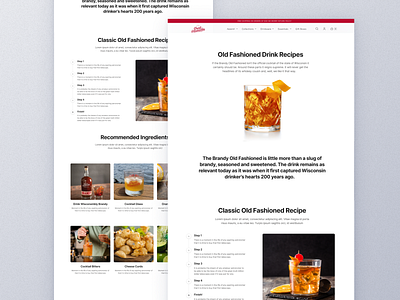 Beverage/CPG Brand Landing Page design web design website