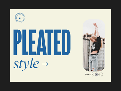 Fashion design typography ui