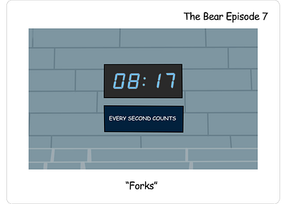 Forks, the Bear disney editing graphic design hulu illustration photoshop editing series show the bear