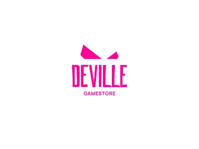 Deville brand brand design brand identity branding eyes games graphic design logo pink store