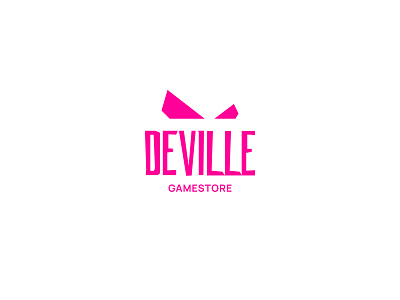 Deville brand brand design brand identity branding eyes games graphic design logo pink store